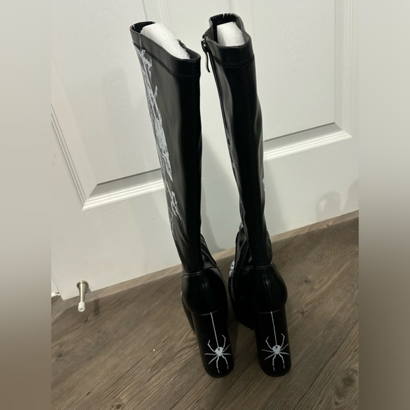 NWOB Dolls Kill / Widow Cursed Elegy Platform Boots - Picture 5 of 7